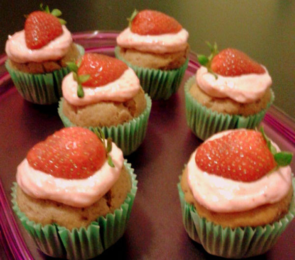 Strawberry cupcakes