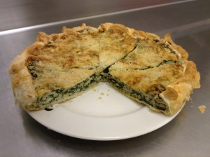 torta salata con tofu e verdure